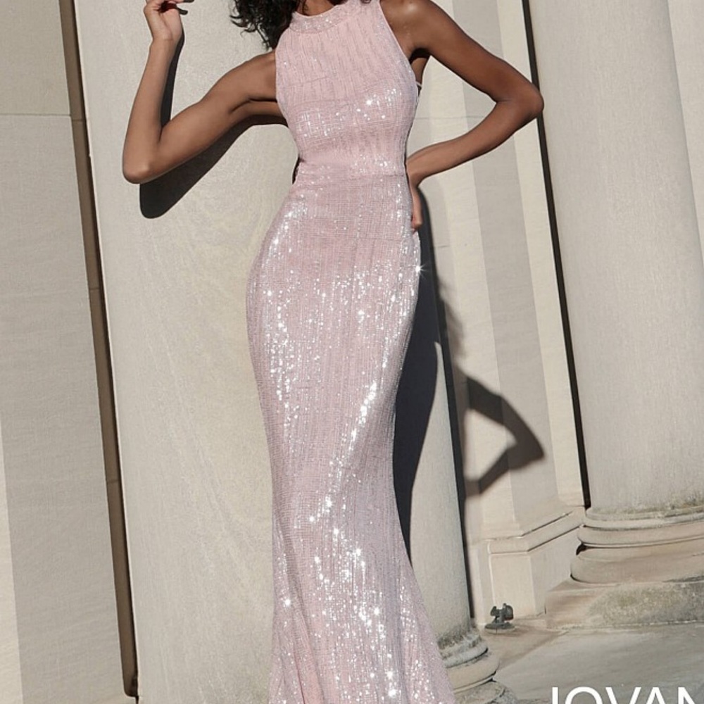 JOVANI pink sparkle dress!